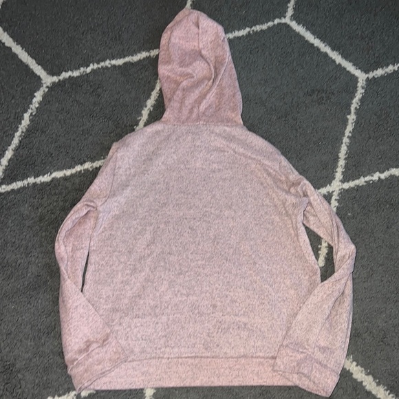 Girls ❤️❤️❤️ Light Dusty Pink Pullover Hoodie Size 10/12 - Picture 4 of 6